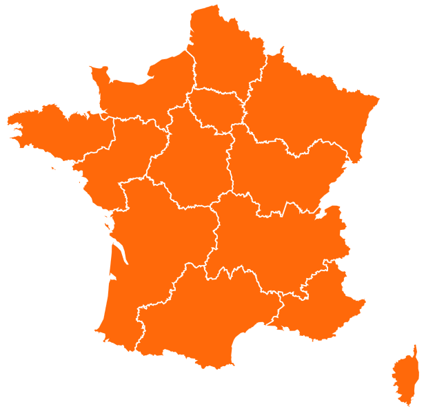 Carte de la France